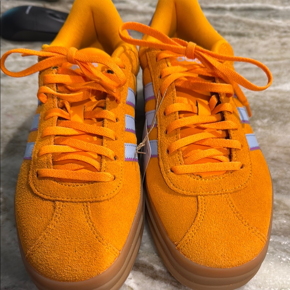 Adidas Woman’s Orange Sneakers Brand New